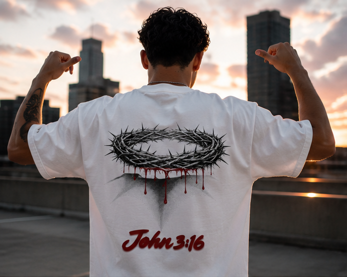 Crown of Thorns Tee — John 3:16