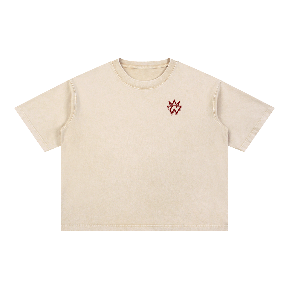 Crown of Thorns Oversized Tee — John 3:16 | Mineral Wash Heavyweight