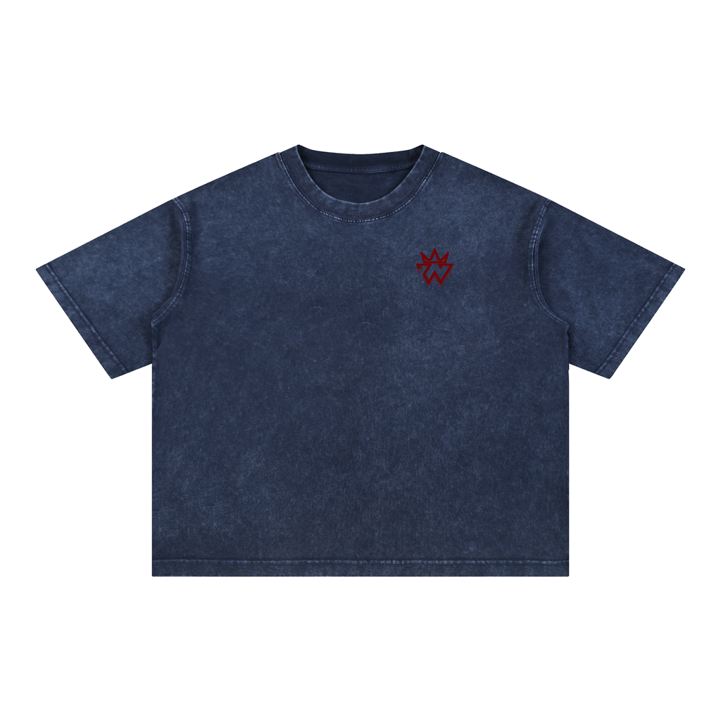 Crown of Thorns Oversized Tee — John 3:16 | Mineral Wash Heavyweight