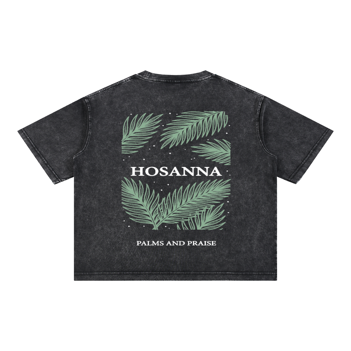 Hosanna Oversized Tee — Palms and Praise | Mineral Wash Heavyweight