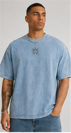 Free Indeed Oversized Tee — John 8:36 | Mineral Wash Heavyweight