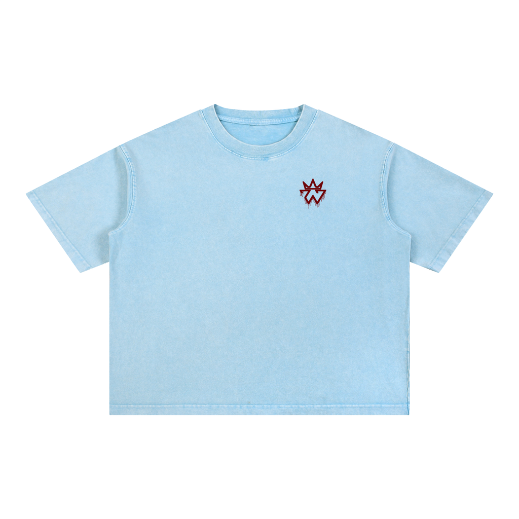 Crown of Thorns Oversized Tee — John 3:16 | Mineral Wash Heavyweight