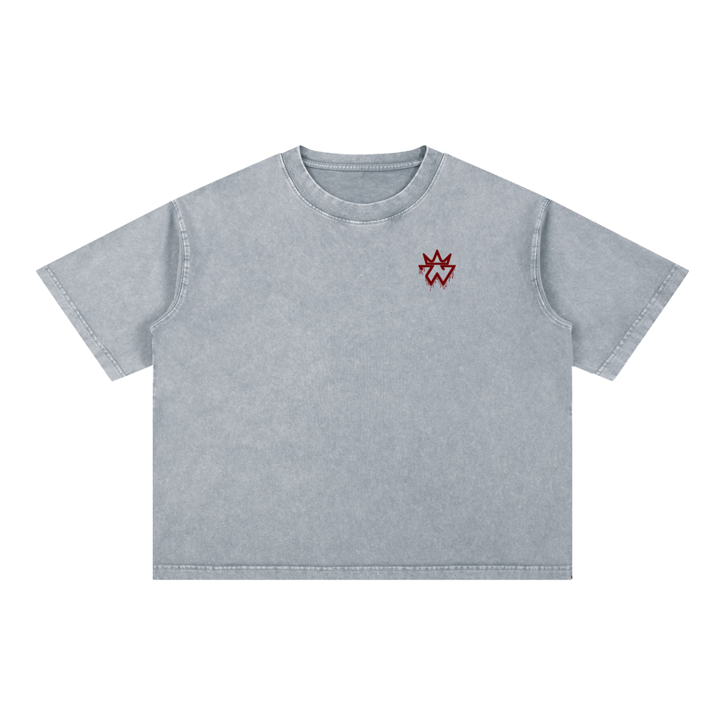 Crown of Thorns Oversized Tee — John 3:16 | Mineral Wash Heavyweight